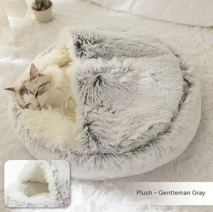 Keep Your Pets Cozy This Winter with Our Plush Round Warm Bed