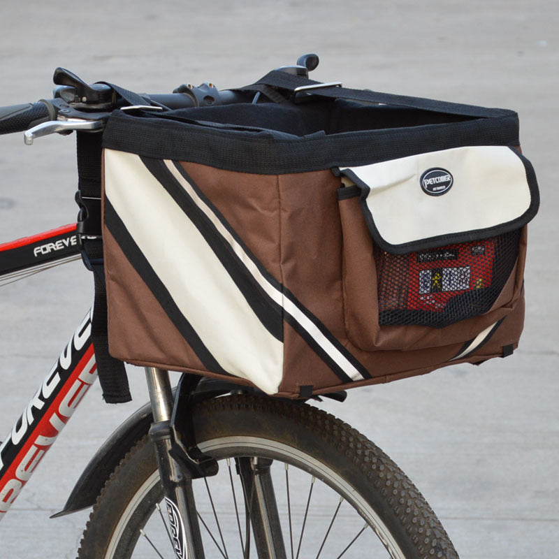 Enhance Your Adventures with the Pet Bicycle Front Basket Carrier Bag