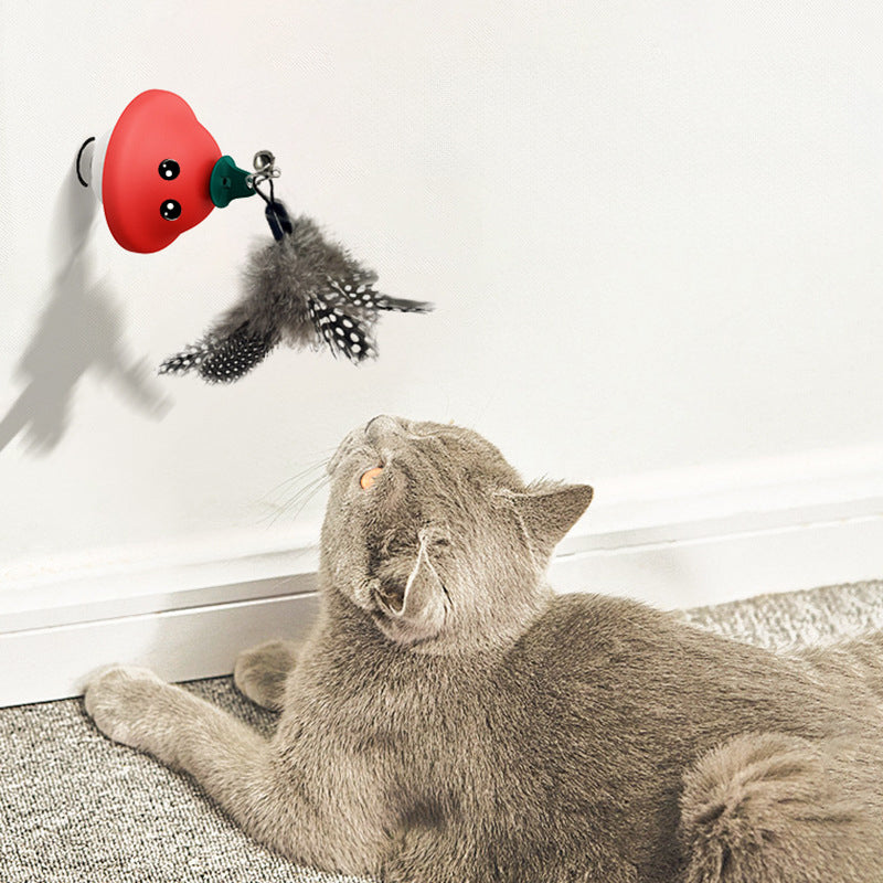 Unleash Fun with the Pet Wand Suction Cup Retractable Teaser Toy